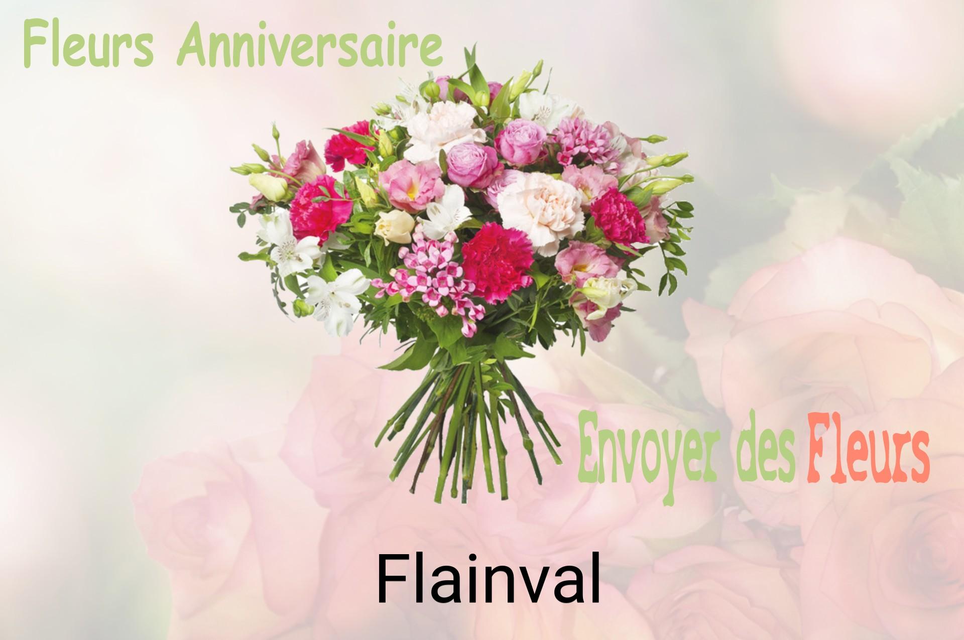 Bouquet de fleurs d’anniversaire livré à Flainval